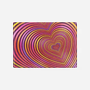 Layers of Love Tempered Glass Cutting Board 15.75" X 11.5" - Designed by Michigan Artists