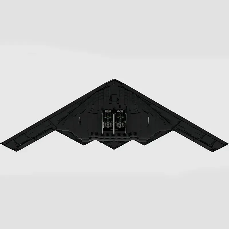 MOC NON   Military Combat B-2 Spirit Bomber Building Block Set Black Fighter Hawk Airaft Transport Airplane F-117 Nighthawk Toy