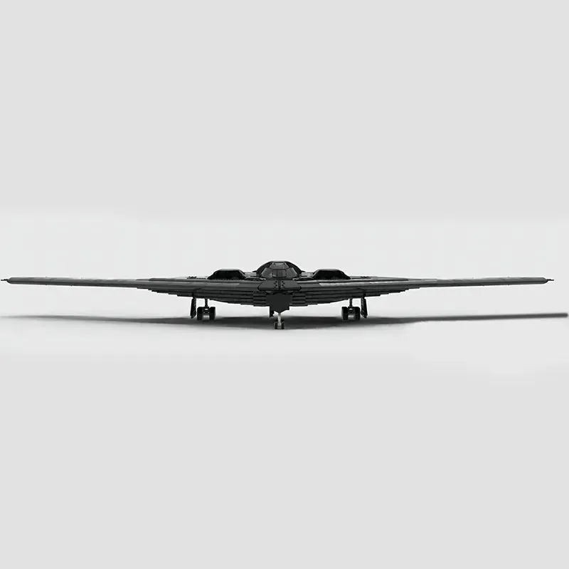 MOC NON   Military Combat B-2 Spirit Bomber Building Block Set Black Fighter Hawk Airaft Transport Airplane F-117 Nighthawk Toy