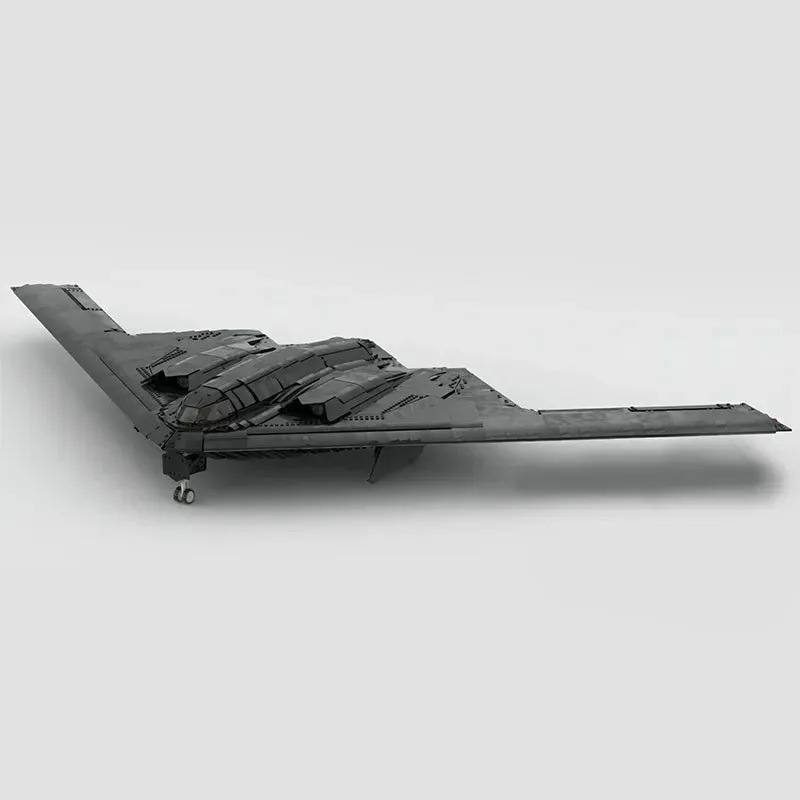 MOC NON   Military Combat B-2 Spirit Bomber Building Block Set Black Fighter Hawk Airaft Transport Airplane F-117 Nighthawk Toy