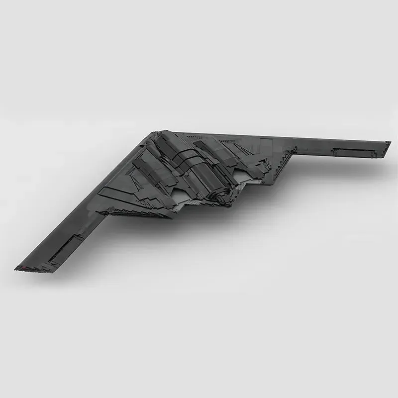 MOC NON   Military Combat B-2 Spirit Bomber Building Block Set Black Fighter Hawk Airaft Transport Airplane F-117 Nighthawk Toy