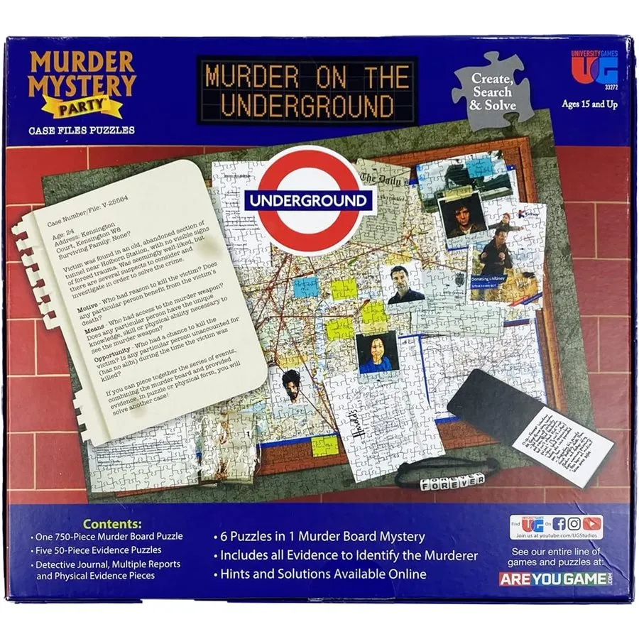 Murder Mystery Case File Puzzle: Murder on the Underground
