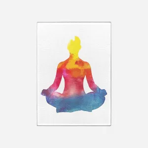 Om for One Tempered Glass Cutting Board 15.75" X 11.5" - Designed by Michigan Artists