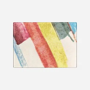 Paint Swipes Tempered Glass Cutting Board 15.75" X 11.5" - Designed by Michigan Artists