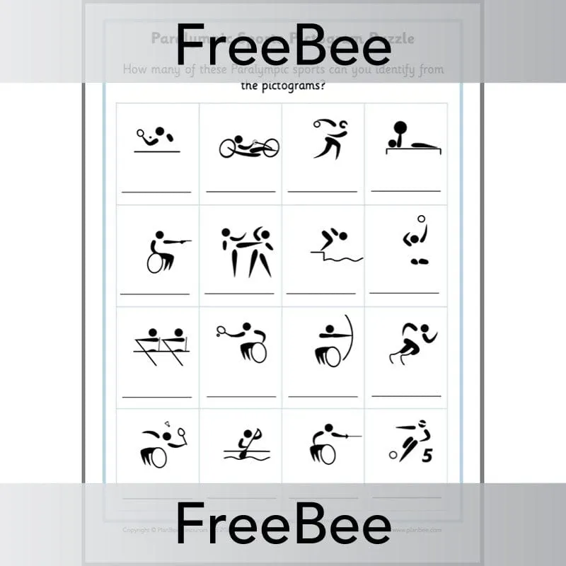 Paralympic Sports Pictogram Puzzle