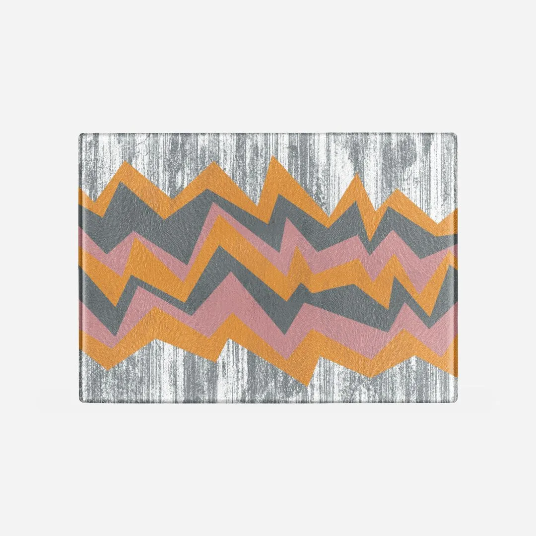 Party Time Tempered Glass Cutting Board 15.75" X 11.5" - Designed by Michigan Artists