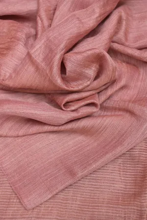 Peach Pink Color Metalic Matka  Silk Saree