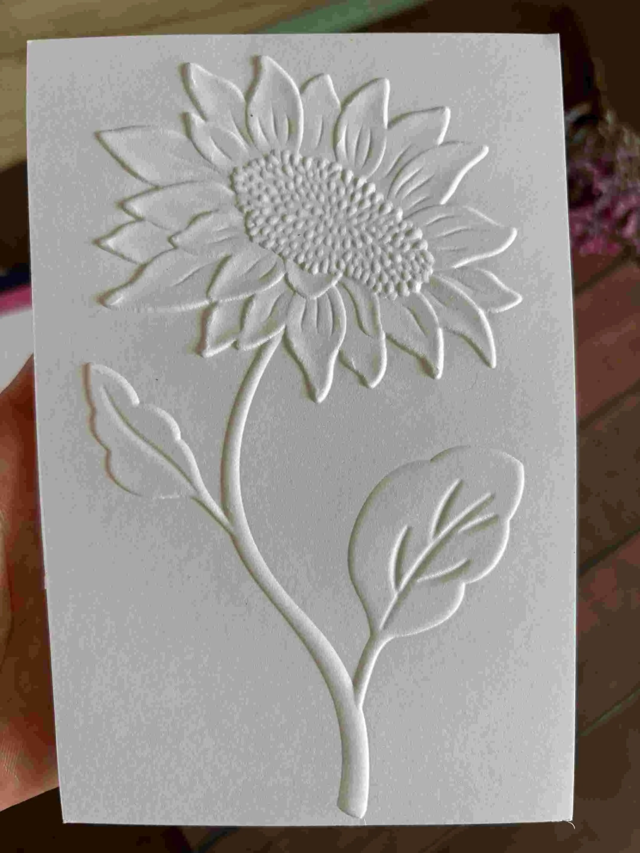 Poppy Crafts 3D Embossing Folder #107 - Sunflower