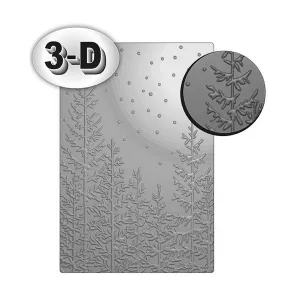 Poppy Crafts 3D Embossing Folder #118 - Snowy Pines