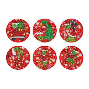 Poppy Crafts Diamond Coaster Kit #4 - Grinchy