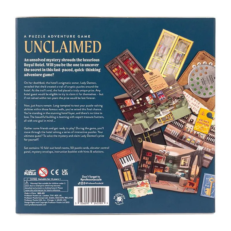 Professor Puzzle Unclaimed Puzzle Aventure Game