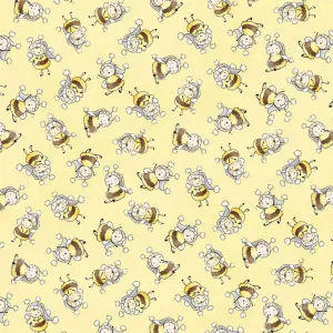 RETIRED - Fabric - Bloom and Little Star Collection - Bunny Bees - 1/4 yard