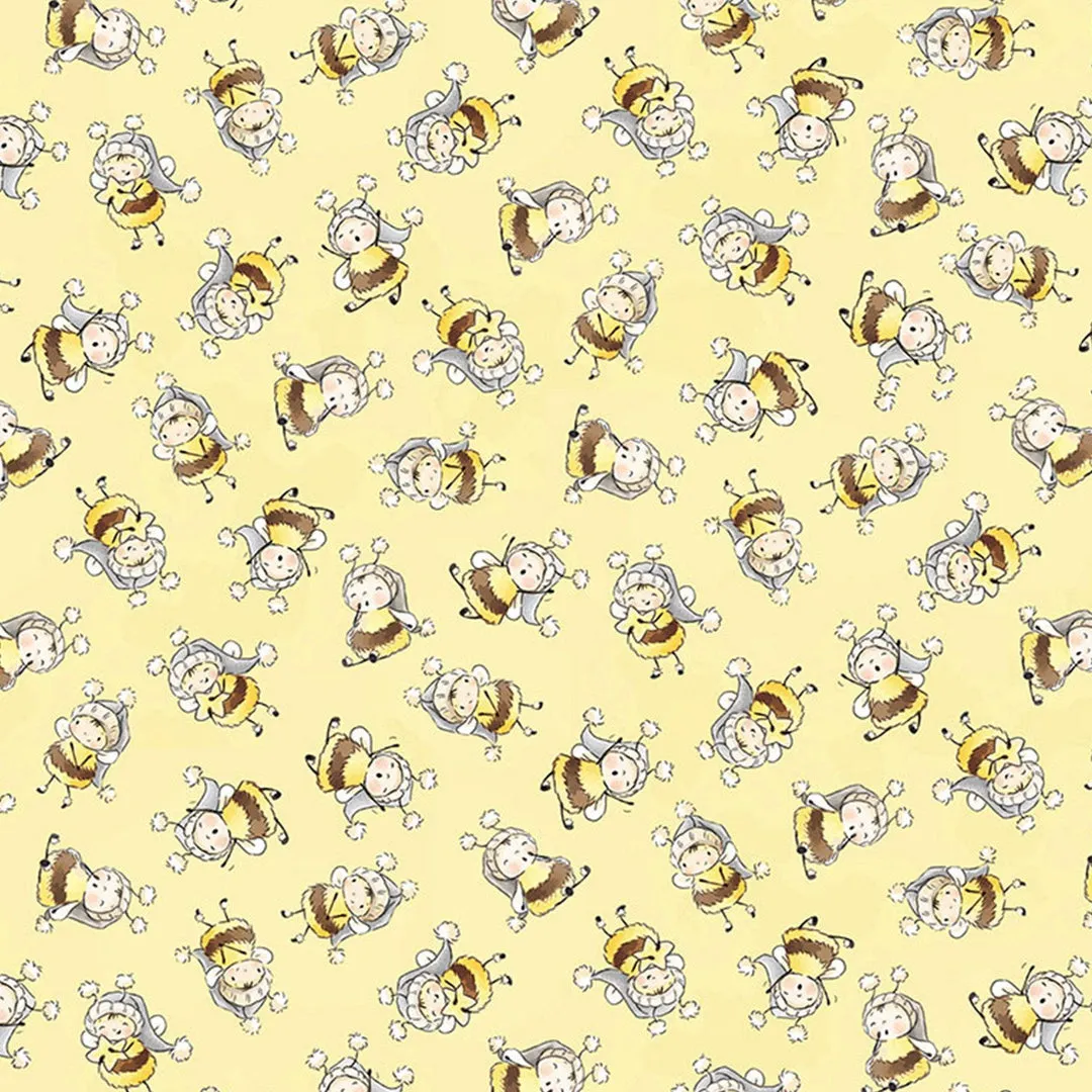 RETIRED - Fabric - Bloom and Little Star Collection - Bunny Bees - 1/4 yard