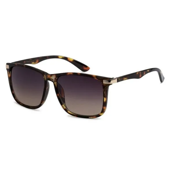 Rounded Rectangle Sunglasses Tortoise Frames