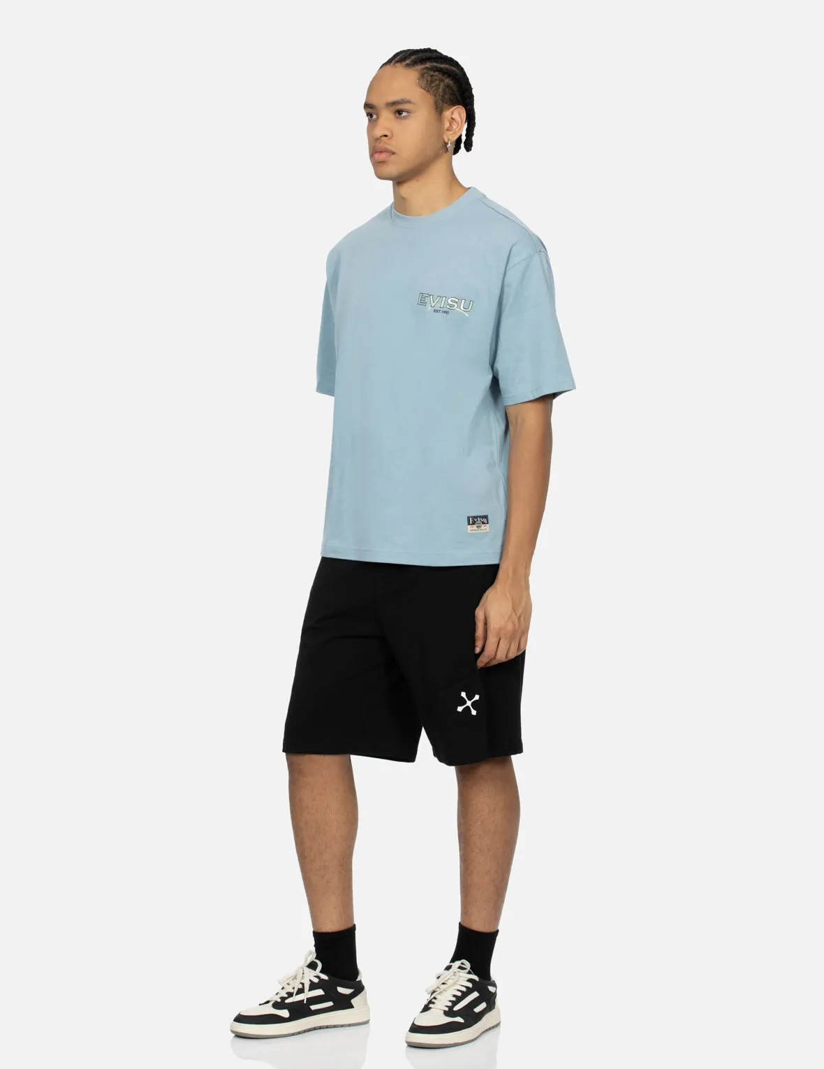 Seagull and Logo Print Relax Fit T-shirt