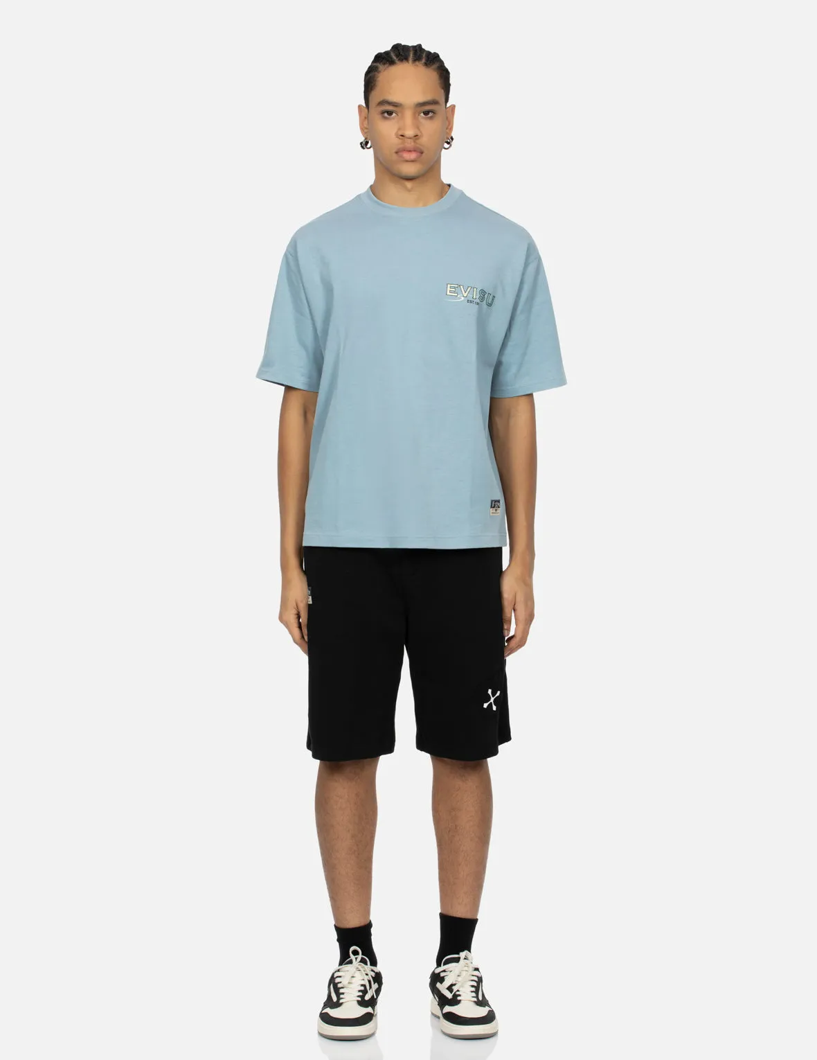 Seagull and Logo Print Relax Fit T-shirt