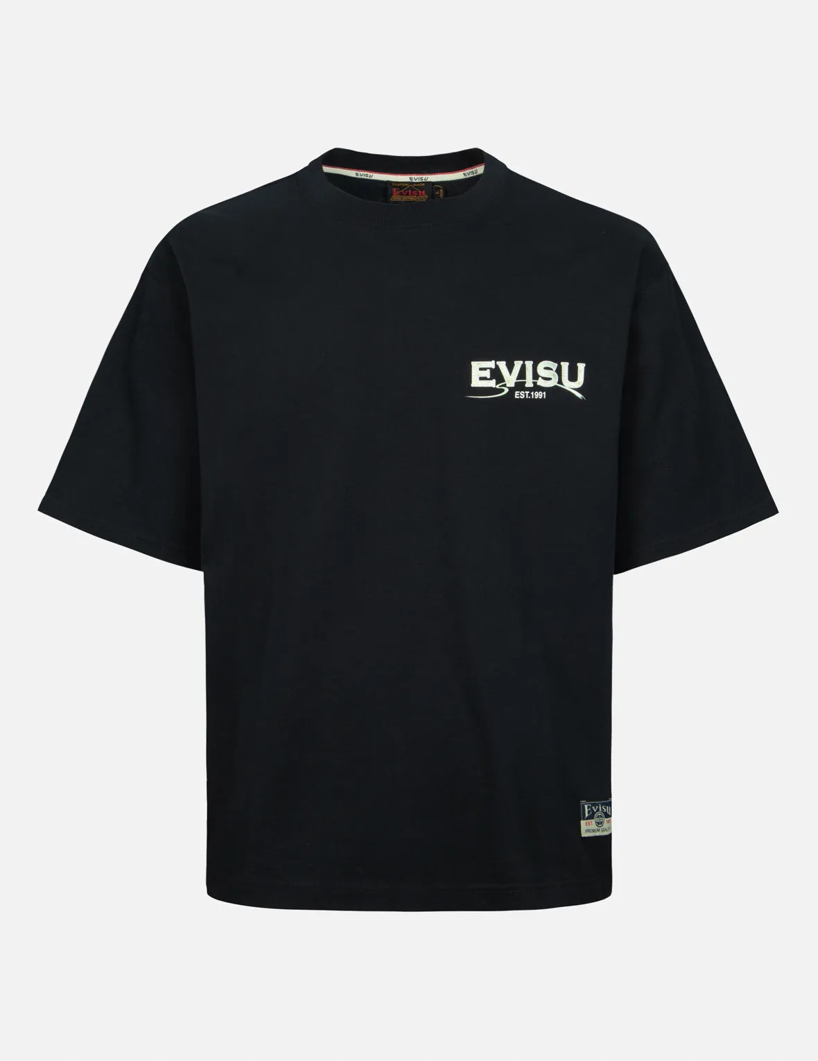 Seagull and Logo Print Relax Fit T-shirt