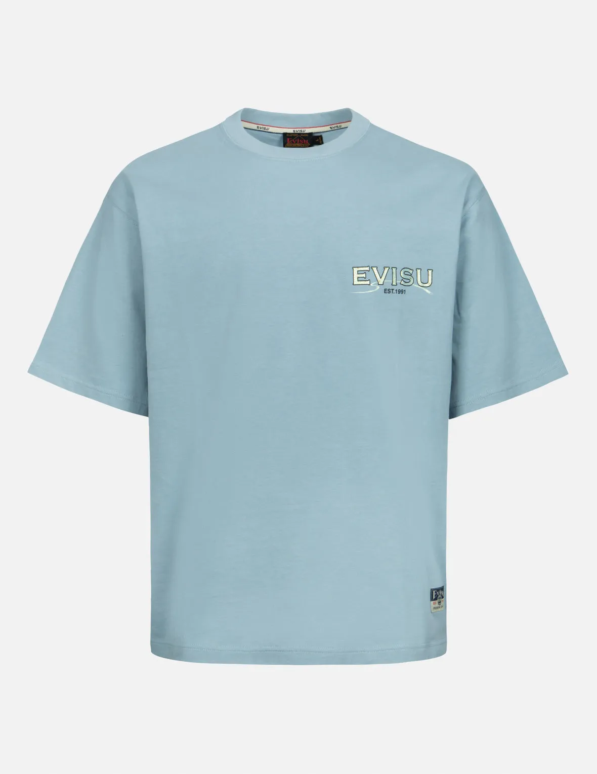 Seagull and Logo Print Relax Fit T-shirt