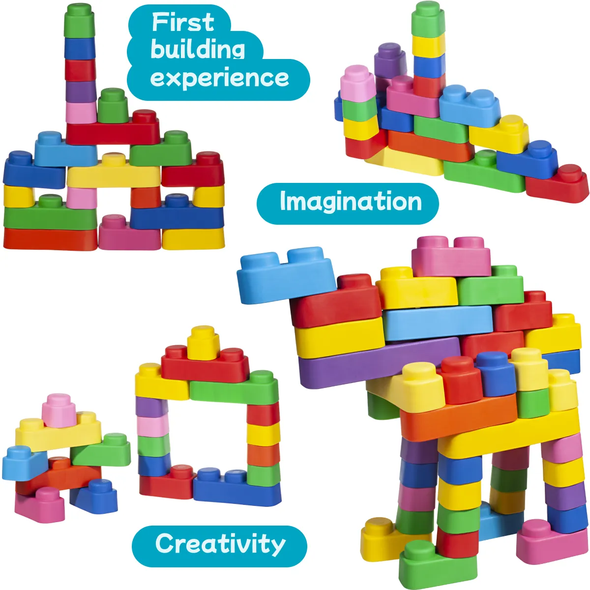 Soft Blocks 21 pieces for Toddlers 3  Years