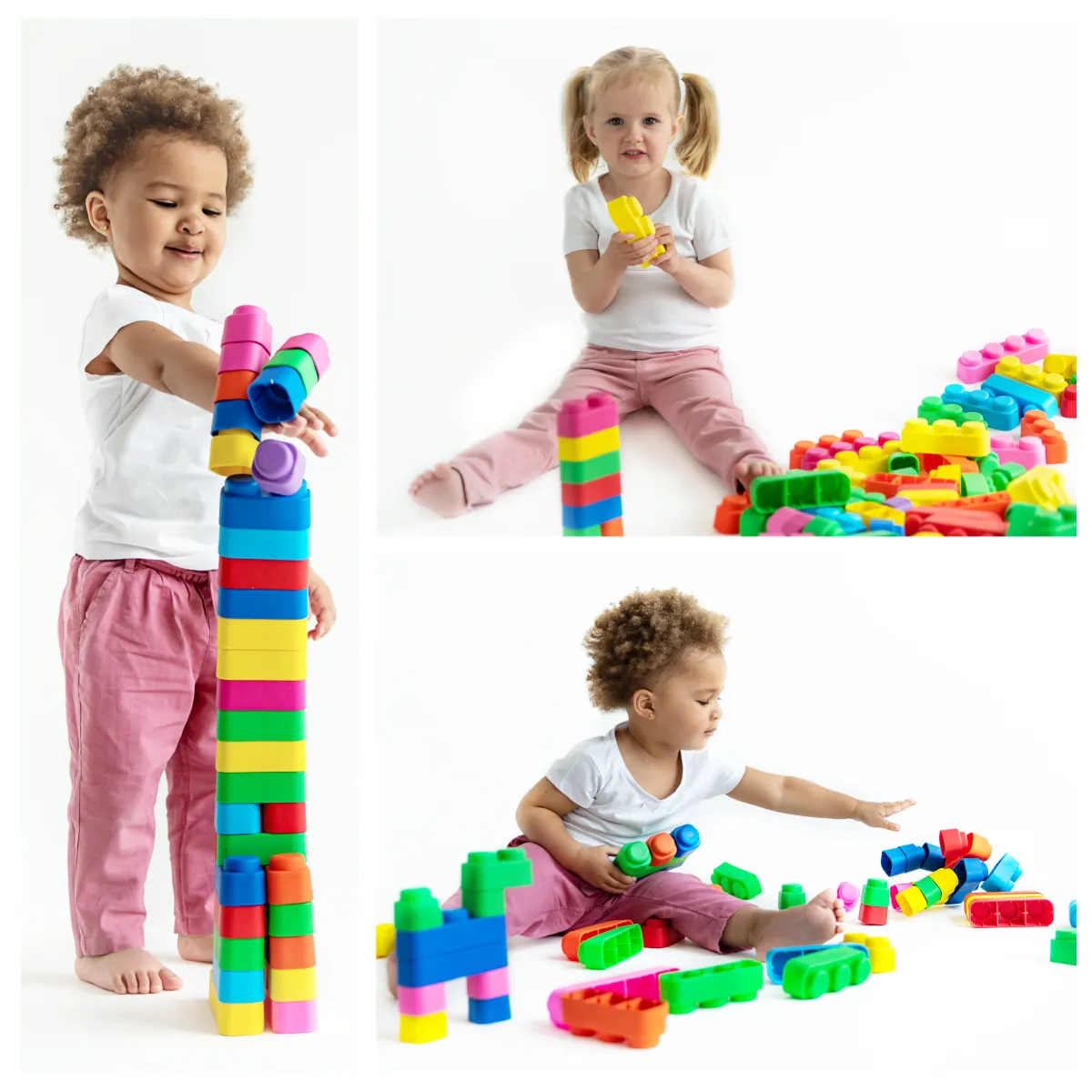 Soft Blocks 21 pieces for Toddlers 3  Years