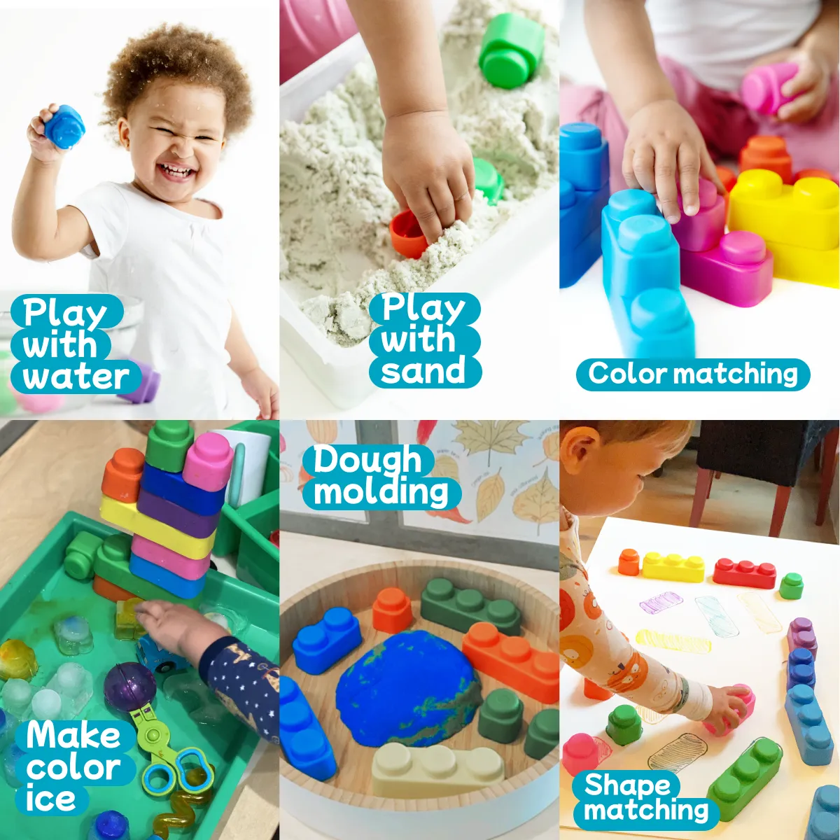 Soft Blocks 21 pieces for Toddlers 3  Years