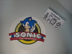 Sonic The Edgehog Sega Megadrive NOT FOR SALE Bonus Sticker - toy action figure gadgets