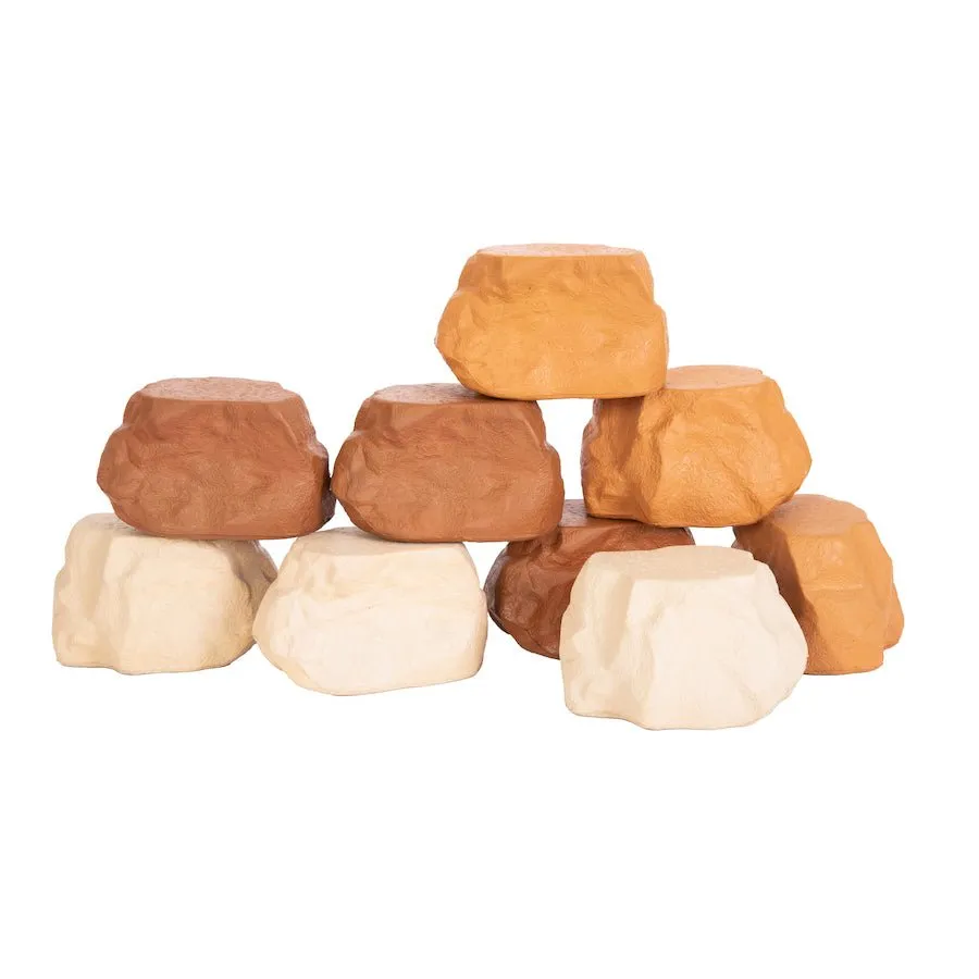 Stone Wall Foam Boulder Brick Blocks 9pk