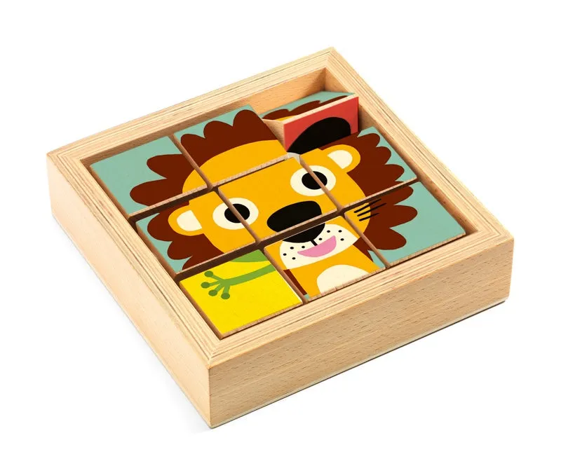 Touranimo Wooden Toddler Puzzle, Djeco