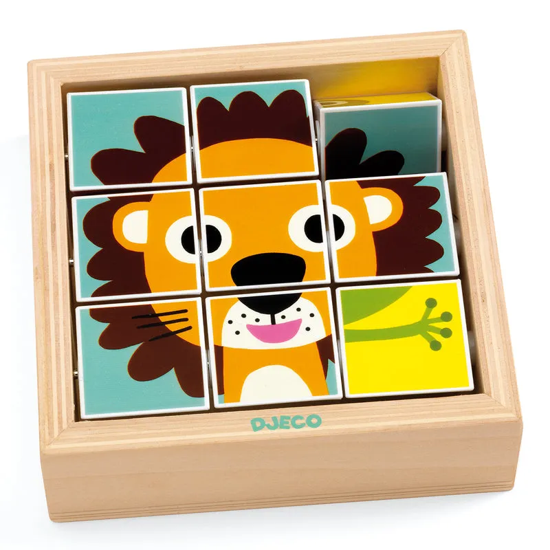 Touranimo Wooden Toddler Puzzle, Djeco