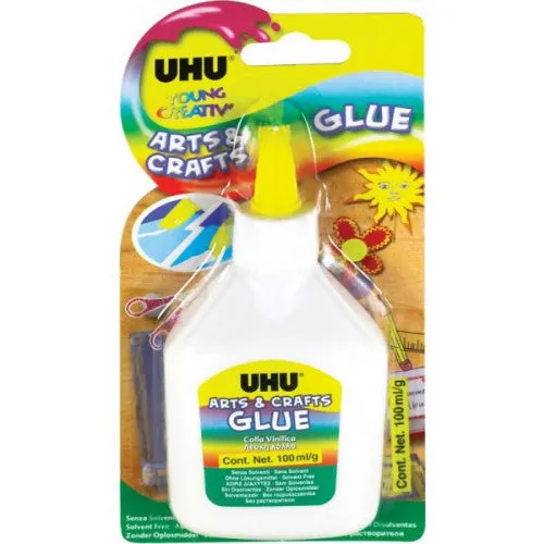 UHU ARTS & CRAFTS WHITE GLUE 100ML