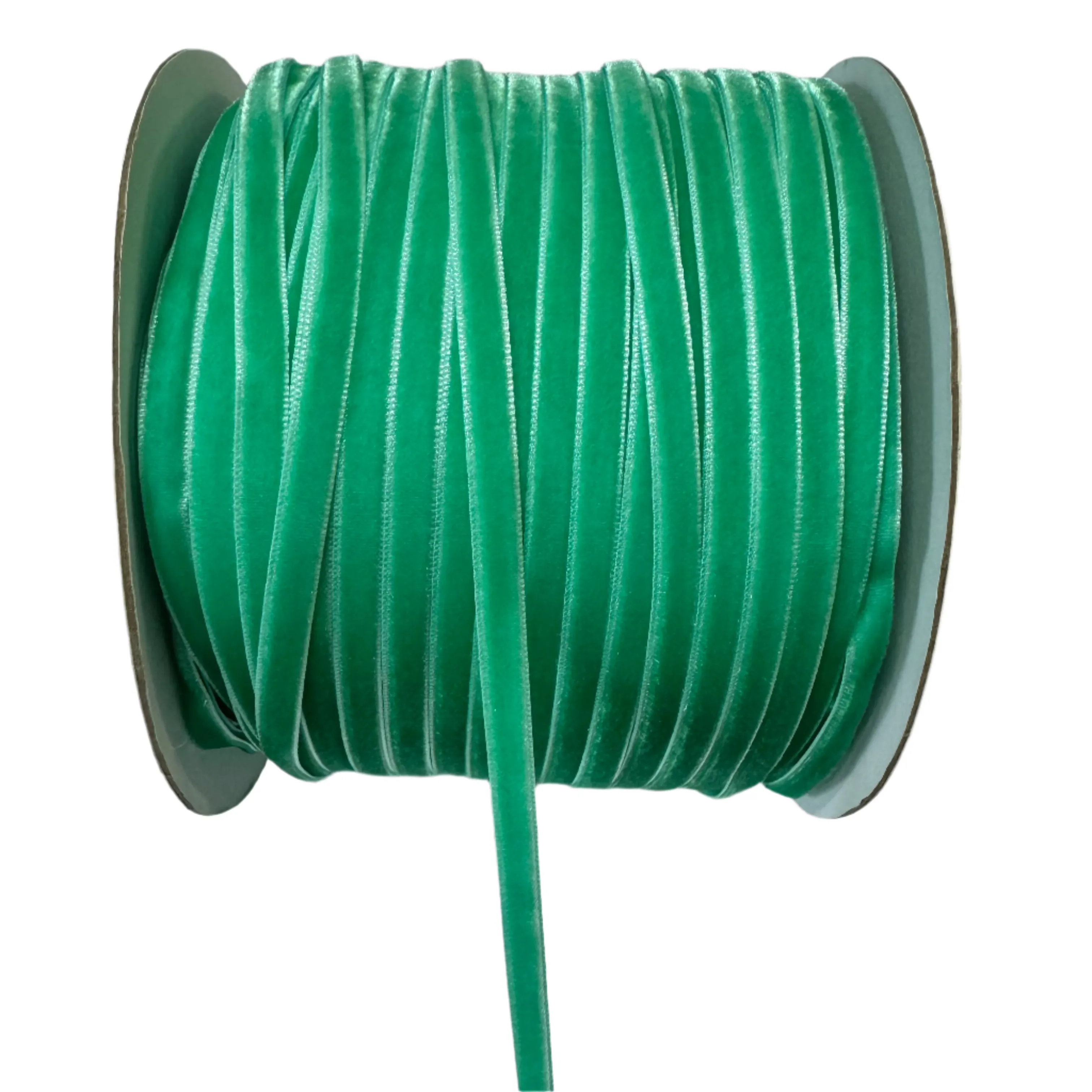 Velvet Single Face 6mm Soft Ribbon per 10 mtrs - Spearmint