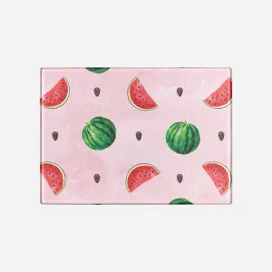 Watermelon Sugar Tempered Glass Cutting Board 15.75" X 11.5" - Designed by Michigan Artists