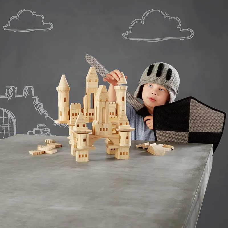 Wooden Castle Blocks 75pc