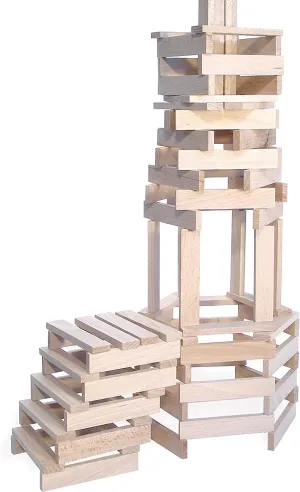Wooden Construction Toys Classic 200 Pieces Set