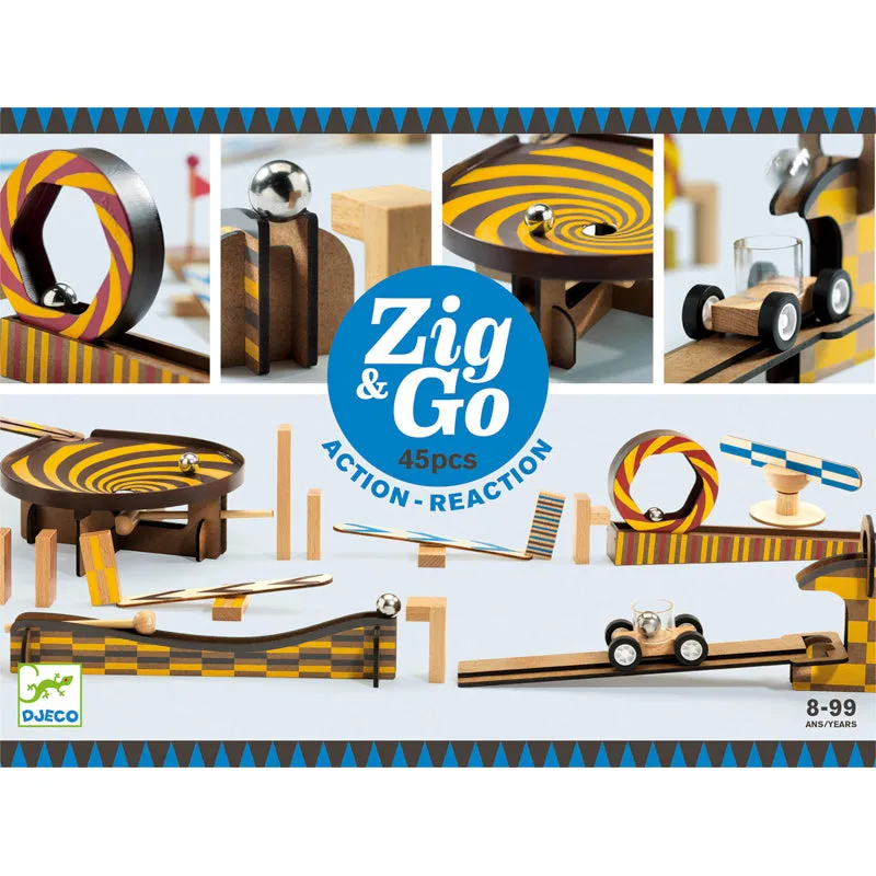 Zig & Go Action Reaction Set - 45 pcs
